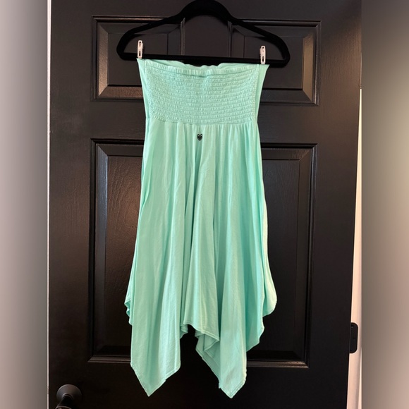 Mint Green Roxy Tube Top Sundress - Picture 3 of 4